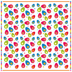 Colorful background with Easter Eggs