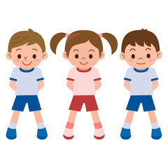 Fototapeta premium 体操服の子供