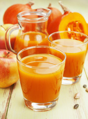 Pumpkin and apple juice