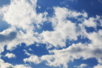 Obraz premium blue sky with cloud closeup