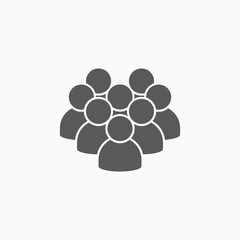 crowd of people icon