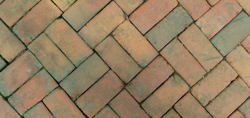 Old Bricks laid in a pattern