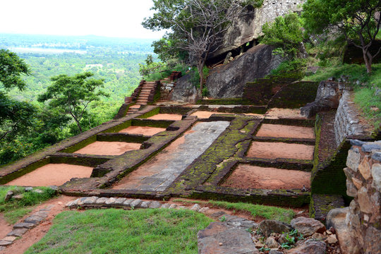 The monument of Sigiriya rock. Sri Lanka. Asia.