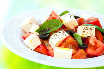 Appetizing caprese salad.