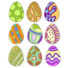 Colorful Easter Egg Collection