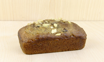 Loaf of homemade nut bread