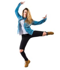 Obraz premium Teenager girl dancer