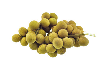 longan isolate on white background