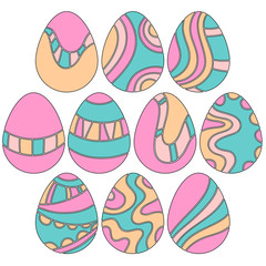 Colorful Easter Egg Collection