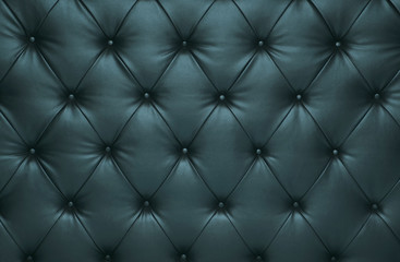 Blue capitone checkered coach leather decoration