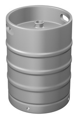 Keg, isolated on white background.
