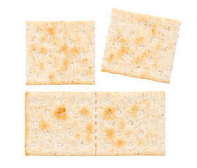 Small crackers isolated