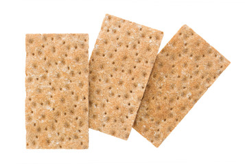 Crackers (breakfast) isolated