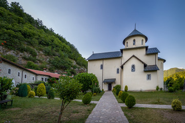 Fototapeta na wymiar Moracha Monastery in Montenegro