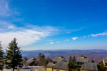landscapes around town of snowshoe west virginia