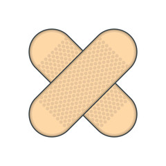 Patch cartoon icon isolated on white background