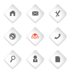 Web site vector icon set