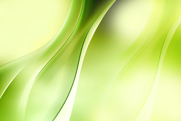 Abstract beautiful motion wave green background for design. Modern bright digital illustration.