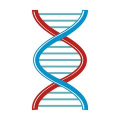 DNA cartoon icon isolated on white background