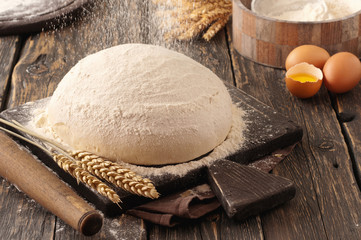 Fresh dough for the preparation of homemade bread