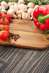 Ingredients for cooking healthy and delicious food