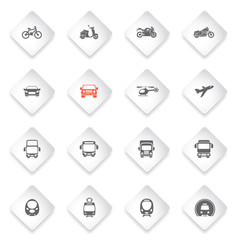 Transport mode icons