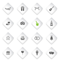 Wedding simply icons