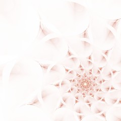 Abstract fractal spiral art on the white background