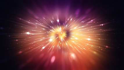 abstract orange background. explosion star.