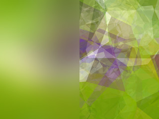 Set of abstract backgrounds green
