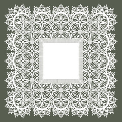 Lace Frame.