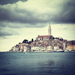 Fototapeta premium View of Medieval Town Rovinj in Croatia.