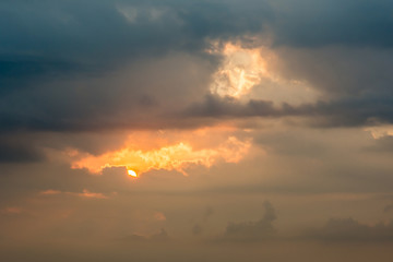 Sunset dramatic sky clouds