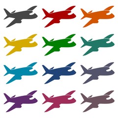 Plane icons set