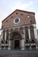 Fototapeta na wymiar Church Santa Corona in Vicenza, Veneto Italy