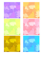 Six colorful abstract backgrounds