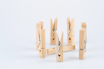 Group of Wooden Pins