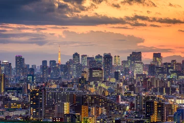 Foto op Canvas Tokyo, Japan Cityscape © SeanPavonePhoto