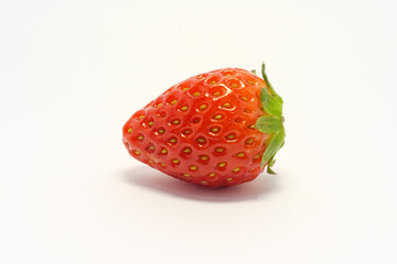 Fresh sweet strawberry on white background