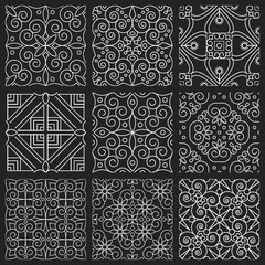 Ethnic floral seamless pattern