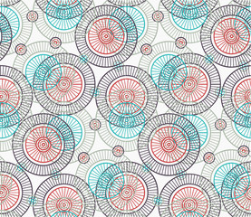 Ethnic floral seamless pattern