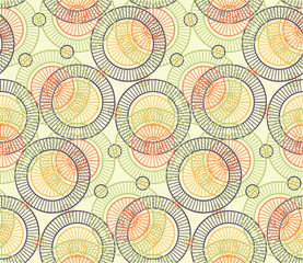 Ethnic floral seamless pattern