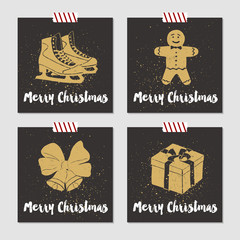 Christmas cards set.