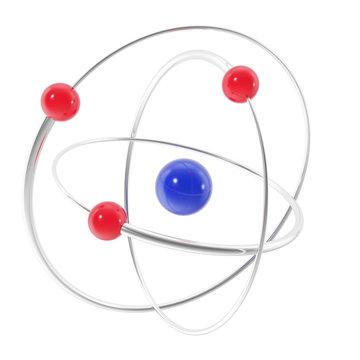 atom icon isolated on white background.