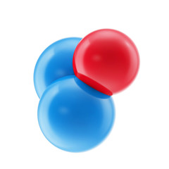Design abstraction spheres isolated on white background.
