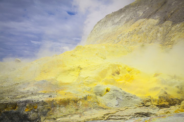 Dampf und Schwefel auf White Island Neuseeland © hardyuno