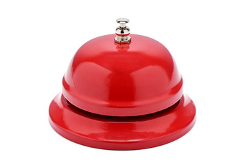 red hotel reception bell