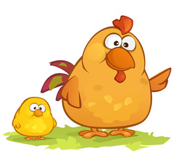 Cartoon Chickens