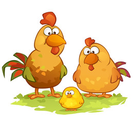 Cartoon Chickens