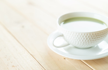 hot matcha latte